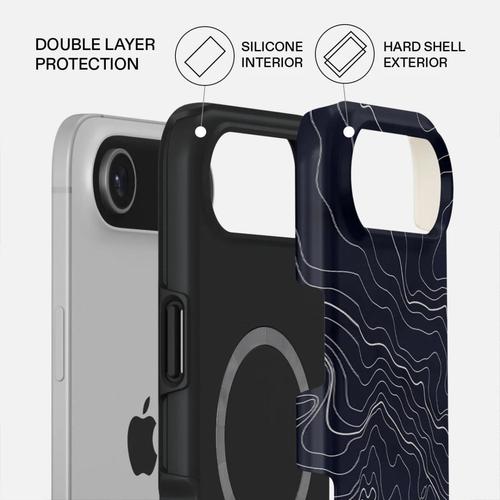 Husa Burga  Dual Layer Magsafe Drifting Shores Line pentru iPhone Air