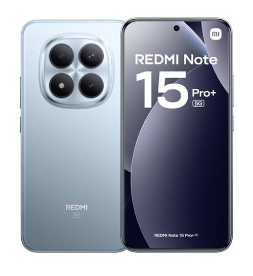 Telefon Mobil Xiaomi Redmi Note 15 Pro+, Procesor Qualcomm SM7635-AC Snapdragon 7s Gen 4 Octa-Core, AMOLED 6.83inch, 12GB RAM, 512GB Flash, Camera Duala 200+8 MP, Wi-Fi, 5G, Dual Sim, Android (Albastru)