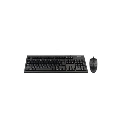 Kit Tastatura A4Tech KRS-83 si Mouse OP-720 USB (Negru)