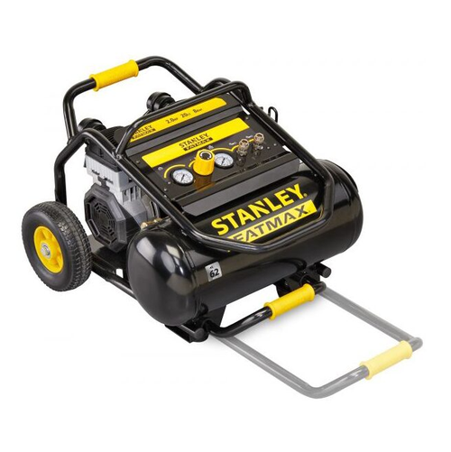 Compresor silentios fara ulei Stanley FMXCMS2020TE, 2CP, 20L, 12 bar (Negru/Galben)