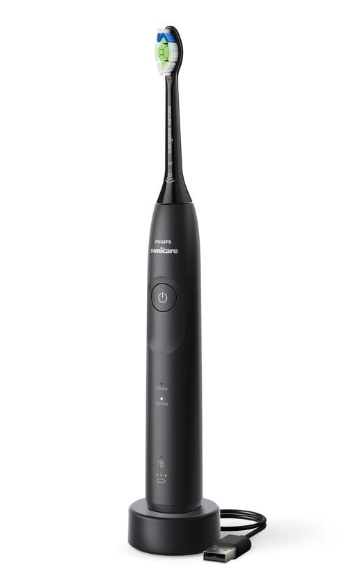 Periuta de dinti electrica Philips HX7111/01, 2 moduri periaj, 62000 miscari/minute, 1 capat inclus, Timer (Negru)