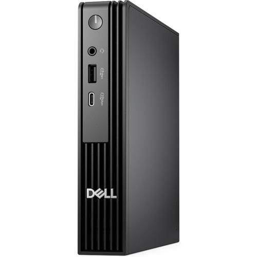Calculator Sistem PC DELL Pro Micro, Procesor Intel® Core™ i3-14100T, 4 cores, 2.7GHz up to 4.4GHz, 12MB, Raptor Lake Refresh, 8GB RAM, 512GB SSD, Wi-Fi, Bluetooth, UHD 730, Ubuntu (Negru)