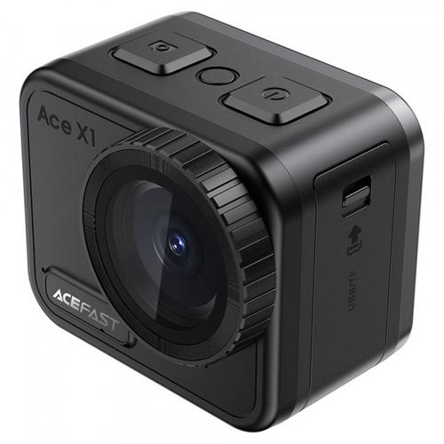 Camera Sport Acefast X1, 4K, Wi-Fi, Ecran tactil LCD 2.1inch, 20MP Foto (Negru)