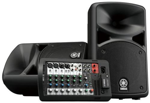 Sistem Audio Portabil Yamaha Stagepas, Mixer detasabil, Bluetooth, 2 x 200 W (Negru)