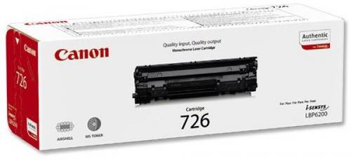 Toner Canon 726, acoperire 2100 pagini (Negru)
