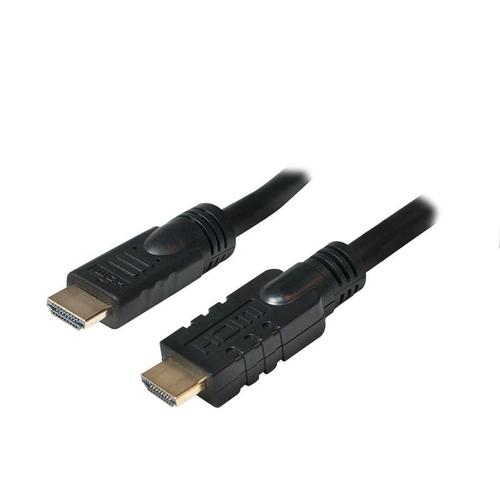 Cablu LOGILINK CHA0025, HDMI - HDMI, 25m, conectori auriti, 4K UHD/30 Hz (Negru)