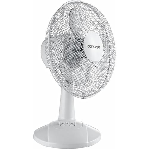Ventilator de masa Concept VS5021, Putere 40 W, 3 viteze, Oscilatii, Inclinatie reglabila (Alb)
