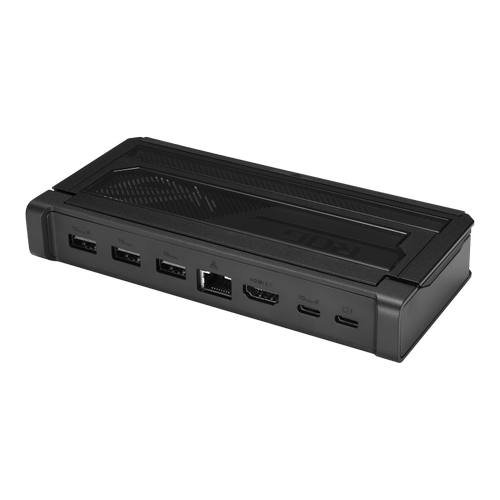Docking Station ASUS ROG Bulwark DG300 ROG Castra Dock (2025), 7in1, 100W USB-C, 10Gbps, 8K Ultra HD (Negru)