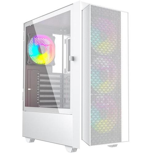 Carcasa Gembird Fornax 4000, ARGB, Mid-Tower, fara sursa, ATX (Alb)