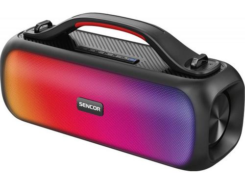 Boxa portabila Sencor SSS 3100, 60 W, LED, TWS, Bluetooth, FM, USB, IPX5 (Negru)