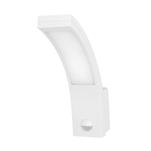 Aplica de gradina ADVITI Piryt AD-OP-6109WLPMR4, 10W, LED SMD, senzor de miscare si crepuscular, detectie 140°, 800lm, IP54, 4000K, Alb