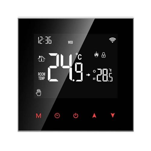 Termostat SMART de incalzire cu apa Avatto ZWT100 3A Zigbee Tuya, Negru