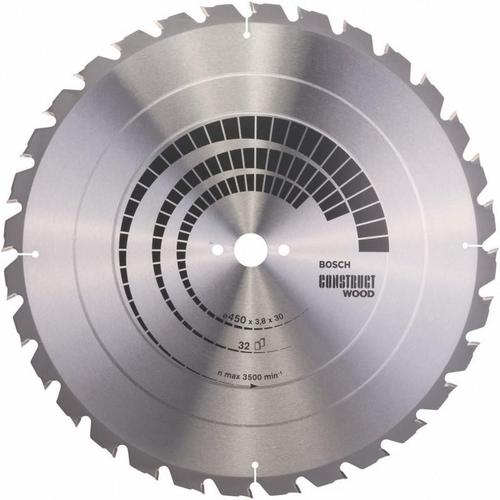 Disc pentru fierastrau circular Bosch Construct Wood 450x3.8x30mm 32T