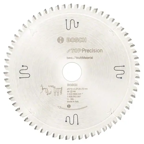 Panza fierastrau circular Bosch Professional Top Precision, 216 x 30 x 2.3 mm