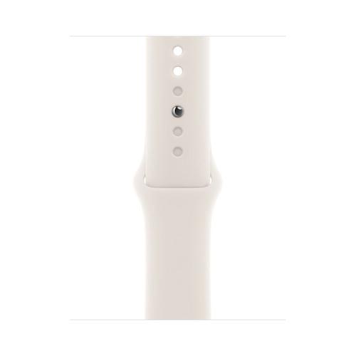 Curea Smartwatch Apple MYJ43ZM/A pentru Watch 40mm, Sport Band, M/L (Alb)