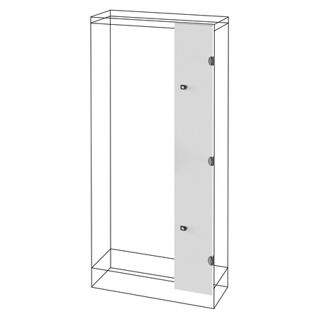 USA PLINA - TABLOU DE DISTRIBUTIE CU MONTARE PE PODEA, CU COMPARTIMENT LATERAL - QDX 630 H - (600+300) X1600 MM