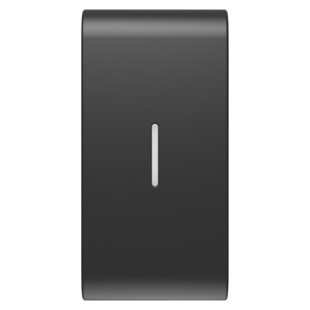 BUTON ÎNLOCUIBIL PENTRU COMENZI AXIALE - CU DIFUZOR - 1 MODUL - NEGRU SATINAT - CHORUSMART
