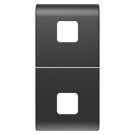 BUTON ÎNLOCUIBIL PENTRU COMENZI AXIALE - A SE COMPLETA CU 2 LENTILE - 1 MODUL - NEGRU SATINAT - CHORUSMART