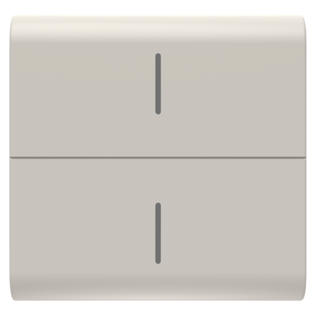 BUTON ÎNLOCUIBIL PENTRU BUTON ECO CONNECTED - 2 MODULE - SATIN BEJ NATURAL - CHORUSMART