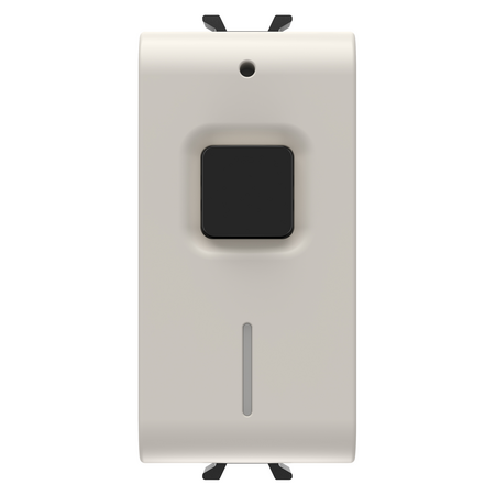 Dispozitiv de ACTIONARE COMUTATOR CONECTAT CU MASURARE ENERGIE - 100-240Vac 50/60 Hz - NO 16A(AC1) 240 ac - 1 MODULO - SATIN NATURAL BEJ - CHORUSMART