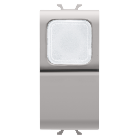 BUTON 1P 250V ac - NO 16A - DIFUZOR OPAL - 1 MODUL - BEJ SATINAT NATURAL - CHORUSMART