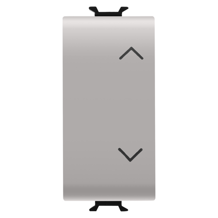 ÎNTRERUPATOR CU TREI CAI 1P 250V C.A. - 10AX - BUTON NEUTRU - SIMBOL SUS-JOS - 1 MODUL - SATIN NATURAL BEJ - CHORUSMART