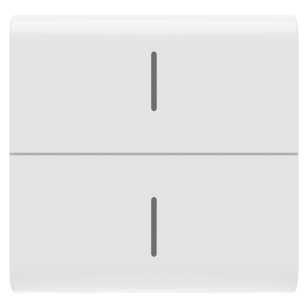 BUTON ÎNLOCUIBIL PENTRU BUTON ECO CONNECTED - 2 MODULE - ALB LUCIOS - CHORUSMART