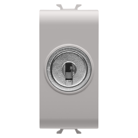 ÎNTRERUPATOR BIDIRECTIONAL 1P 250V C.A. - 10AX - CU CHEIE - 1 MODUL - SATIN NATURAL BEJ - CHORUSMART