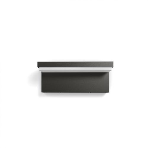 Aplica LED integrat pentru exterior Philips myGarden Bustan, 2x4.5W (40W), 220-240V, lumina alba calda, 1000 lumeni, IP44, durata de viata 30.000 de ore, culoare antracit, material plastic/ aluminiu, tensiune foarte joasă sigură
