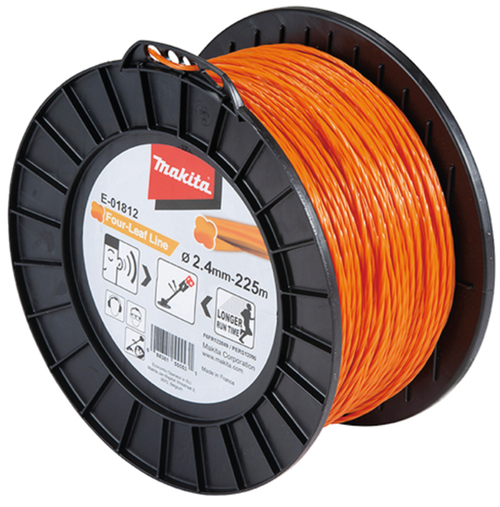 Fir nylon Makita E-01812, 2.4mm x 225m (Portocaliu)