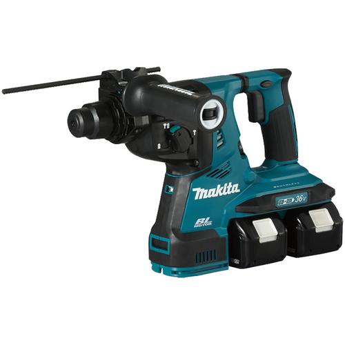 Ciocan rotopercutor pe acumulator Makita DHR280PT2J, 18 V, SDS-PLUS sistem prindere, 2.8 J, 2 acumulatori Li-ion LXT, incarcator