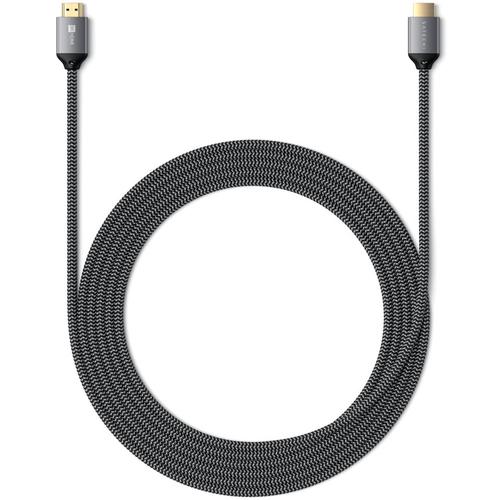 Cabllu HDMI Satechi 8K Ultra HD High 2m, impletit, Negru