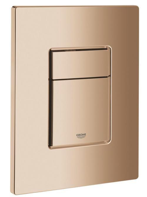 Clapeta WC Grohe Skate Cosmopolitan 38732DA0, dubla, reversibila, 156 x 197 mm, plastic, lucios, Cupru