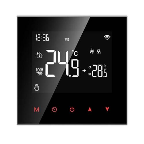 Termostat SMART de incalzire cu apa Avatto WT100 3A WiFi Tuya, Negru