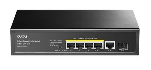 Switch Cudy GS1005PTS1, Gigabit, 5 Porturi, PoE