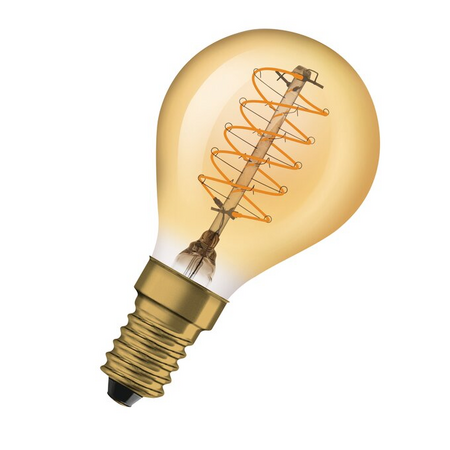Bec LED Ledvance (Osram)  Vintage 1906 Classic P 25 Filament DIM 3,4 W 822 Gold E14, 250 lm, 2200 K, 320°, auriu, dimabil