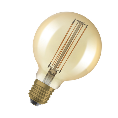 Bec LED Ledvance (Osram)  Vintage 1906 Globe 95 60 Filament DIM 8,8 W 822 Gold E27, 806 lm, 2200 K, 320°, auriu, dimabil
