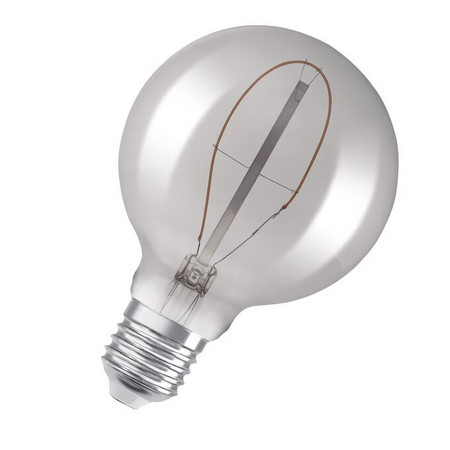 Bec LED Ledvance (Osram)  Vintage 1906 Globe 95 10 Filament 3,4 W 818 Smoke E27, 100 lm, 1800 K, 320°