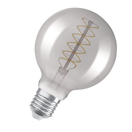 Bec LED Ledvance (Osram)  Vintage 1906 Globe 95 30 Filament DIM 7,8 W 818 Smoke E27, 360 lm, 1800 K, 320°, dimabil