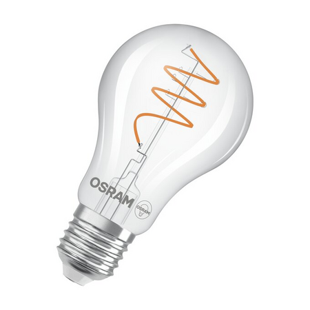 Bec LED Ledvance (Osram)  Vintage 1906 Classic A 40 Spiral Filament 3,4 W 827 Clear E27, 470 lm, 2700 K, 300°, transparent