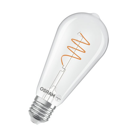 Bec LED Ledvance (Osram)  Vintage 1906 Edison 40 Spiral Filament 3,4 W 827 Clear E27, 470 lm, 2700 K, 300°, transparent