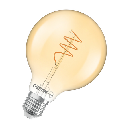 Bec LED Ledvance (Osram)  Vintage 1906 Globe 95 40 Spiral Filament 3,4 W 827 Gold E27, 470 lm, 2700 K, 300°, auriu