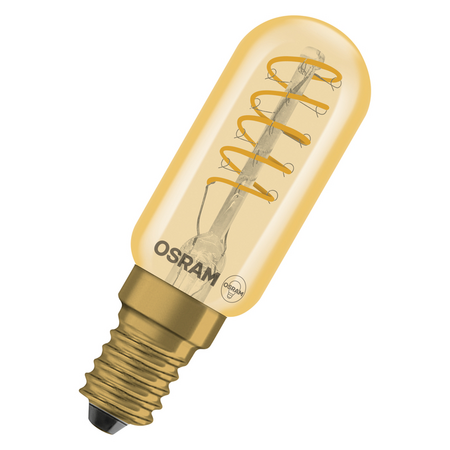 Bec LED Ledvance (Osram)  Vintage 1906 T26 25 Spiral Filament DIM 2,8 W 822 Gold E14, 250 lm, 2200 K, 320°, auriu, dimabil