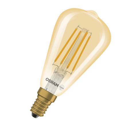 Bec LED Ledvance (Osram)  Vintage 1906 Edison 32 Filament DIM 4,8 W 822 Gold E14, 360 lm, 2200 K, 320°, auriu, dimabil