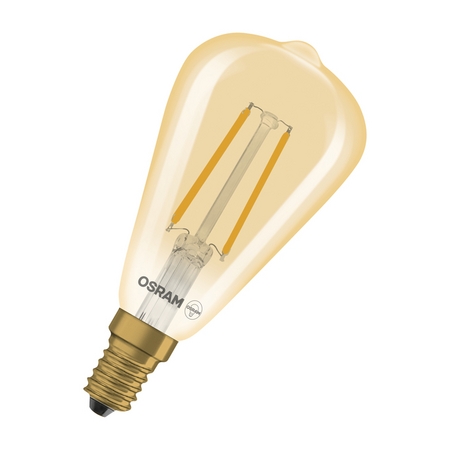 Bec LED Ledvance (Osram)  Vintage 1906 Edison Filament DIM 2,8 W 822 GOLD E14, 250 lm, 2200 K, 320°, auriu, dimabil