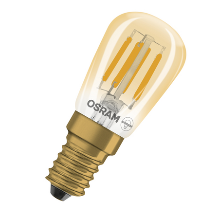 Bec LED Ledvance (Osram)  Vintage 1906 T26 25 Filament DIM 2,8 W 822 Gold E14, 250 lm, 2200 K, 320°, auriu, dimabil
