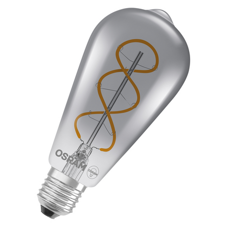 Bec LED Ledvance (Osram)  Vintage 1906 Edison 15 Filament 4 W 818 Smoke E27, 140 lm, 1800 K, 300°