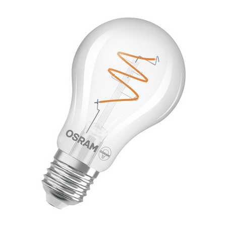 Bec LED Ledvance (Osram)  Vintage 1906 Classic A 40 Spiral Filament DIM 4,6 W 922 Clear E27, 470 lm, 2200 K, 300°, transparent, dimabil