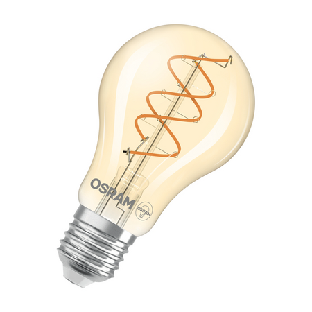 Bec LED Ledvance (Osram)  Vintage 1906 Classic A 60 Spiral Filament DIM 8 W 922 Gold E27, 806 lm, 2200 K, 300°, auriu, dimabil