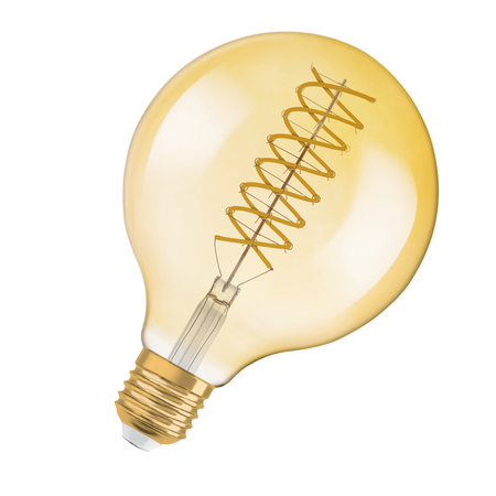 Bec LED Ledvance (Osram)  Vintage 1906 Globe 60 Filament DIM 8,8 W 824 Gold E27, 806 lm, 2400 K, 300°, auriu, dimabil